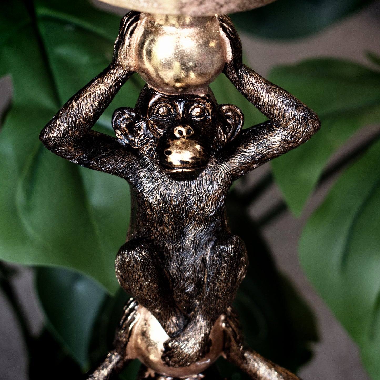 Double Monkey Candle Holder