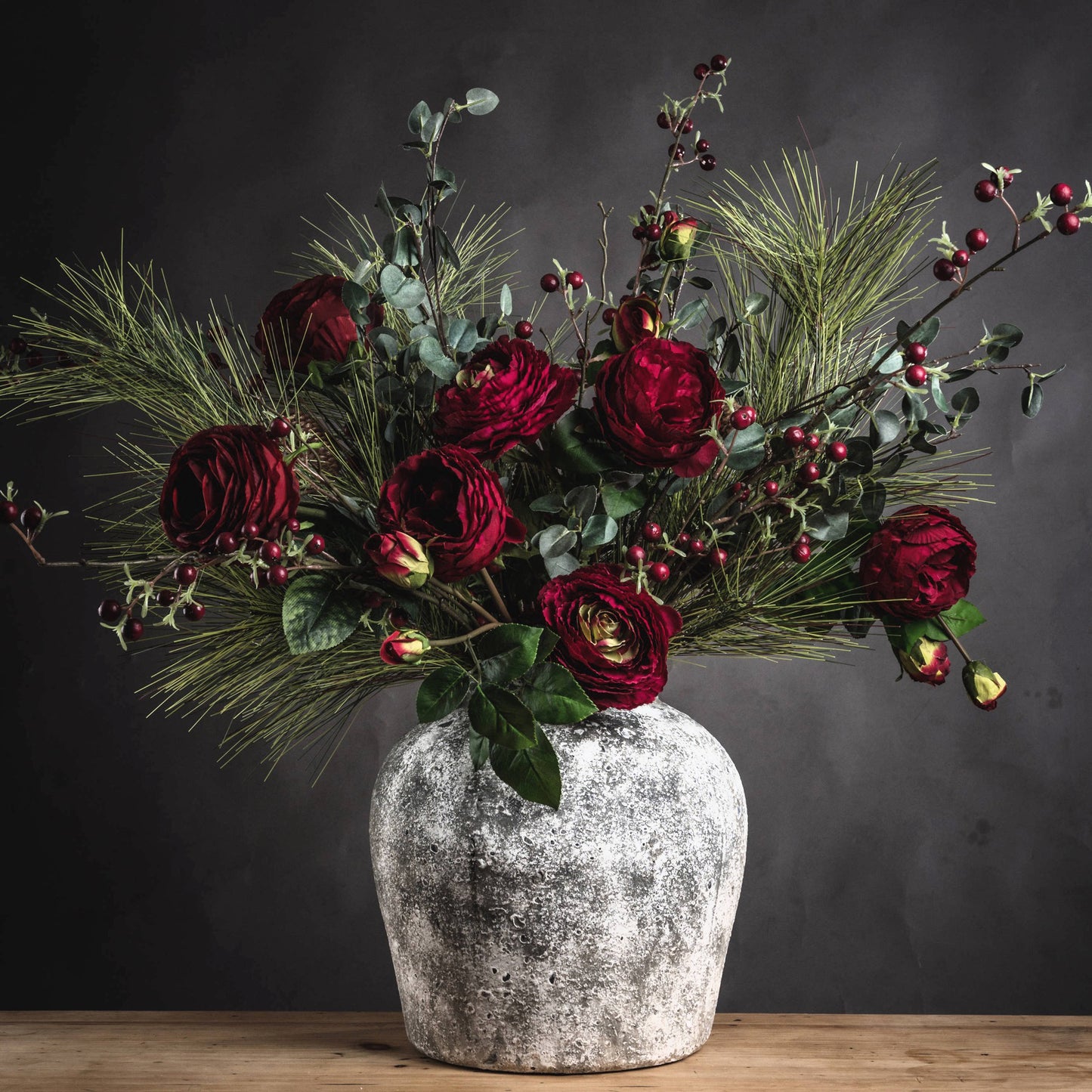 Aged Stone Ceramic Vase